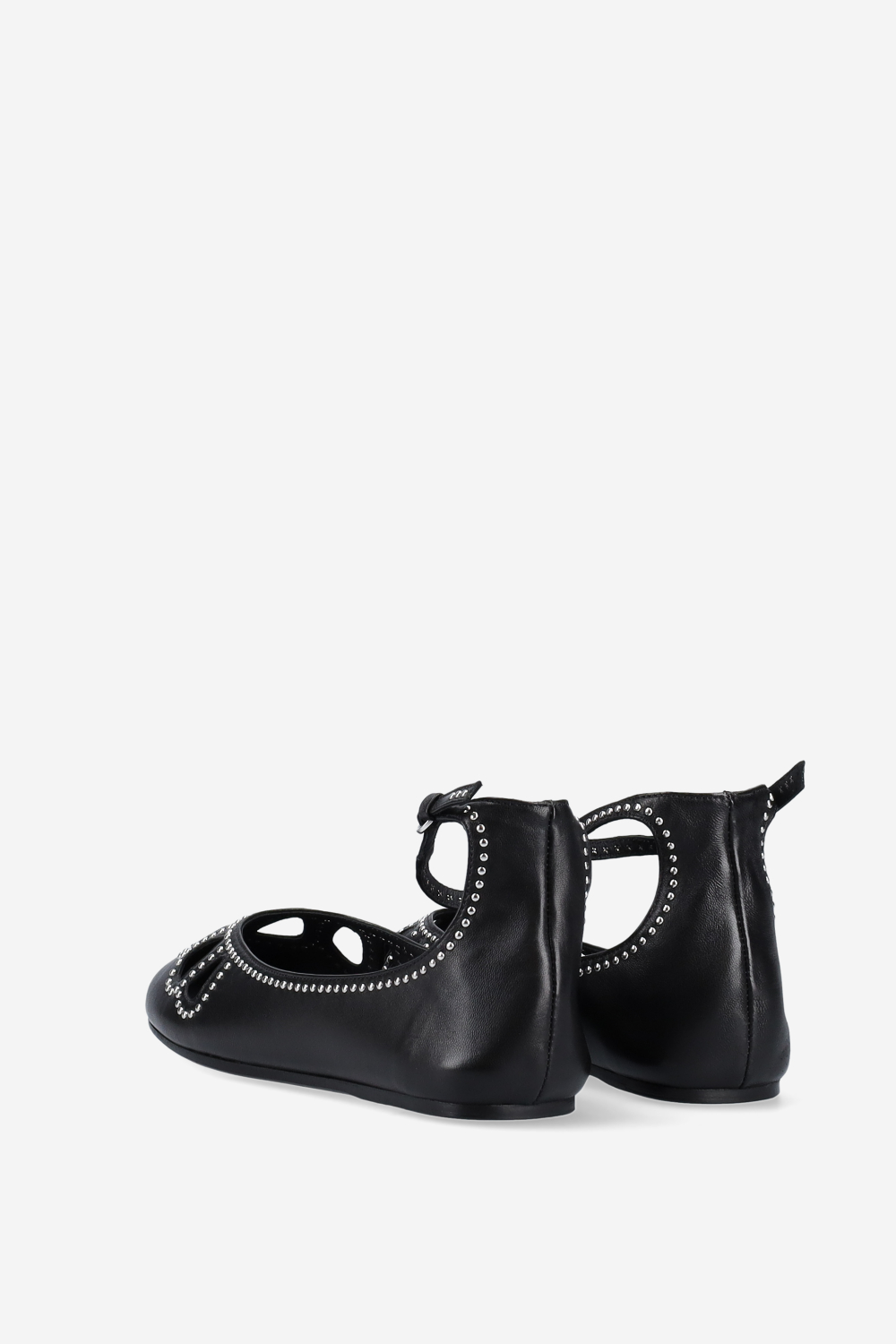 Bloris openwork leather ballerinas