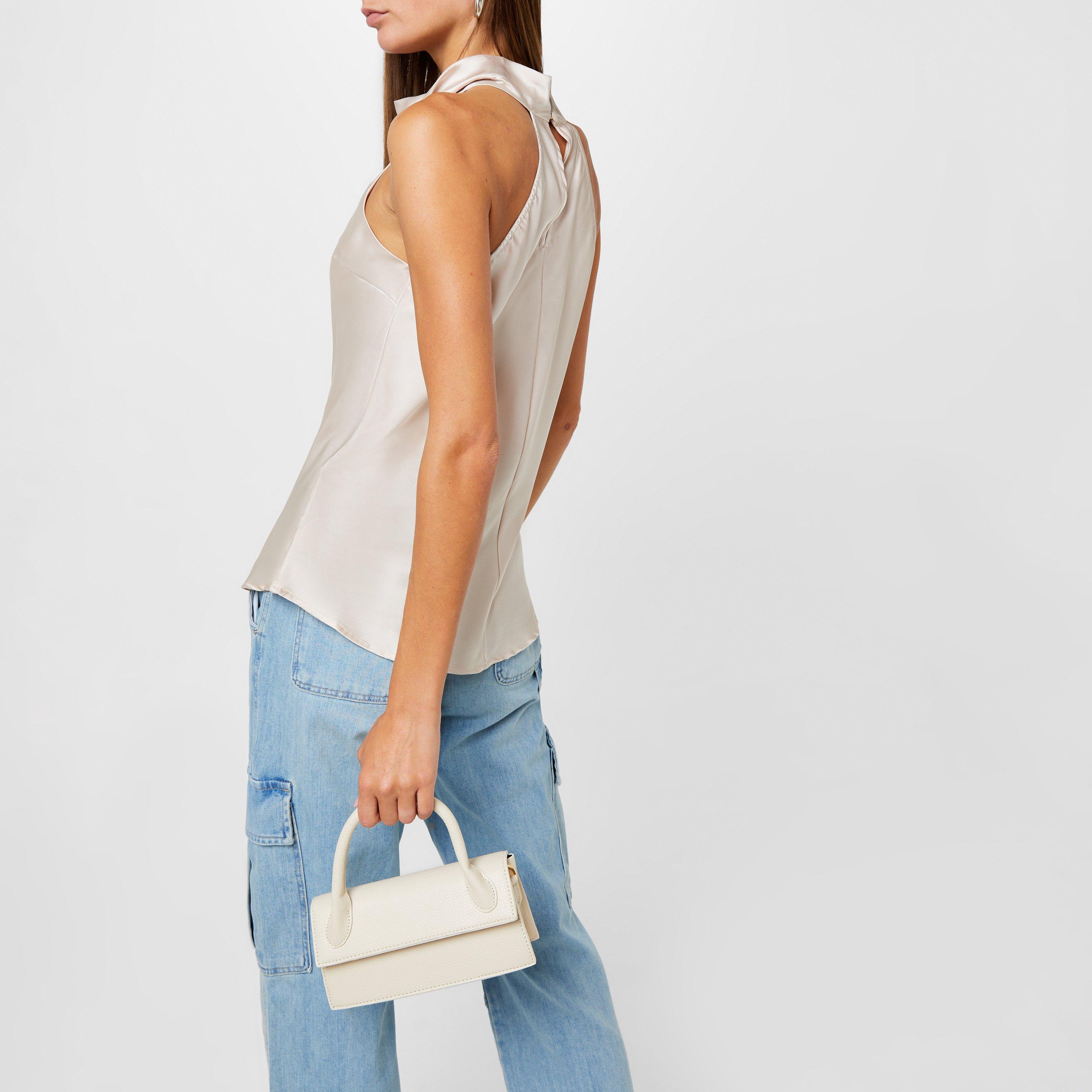 I Saw It First ISAWITFIRST Halter Cowl Neck Top
