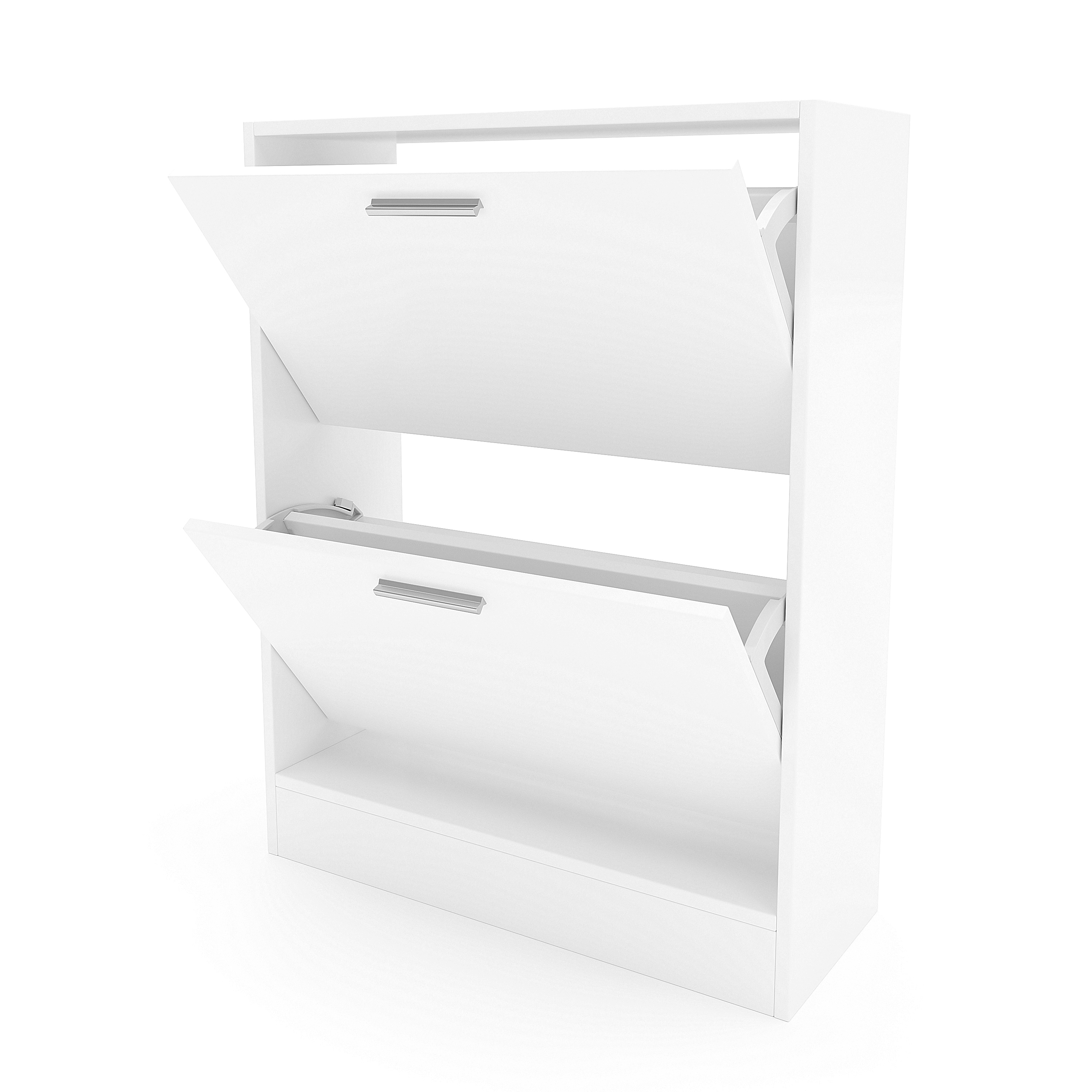 Schuhschrank 63 x 24 x 81 cm weiss