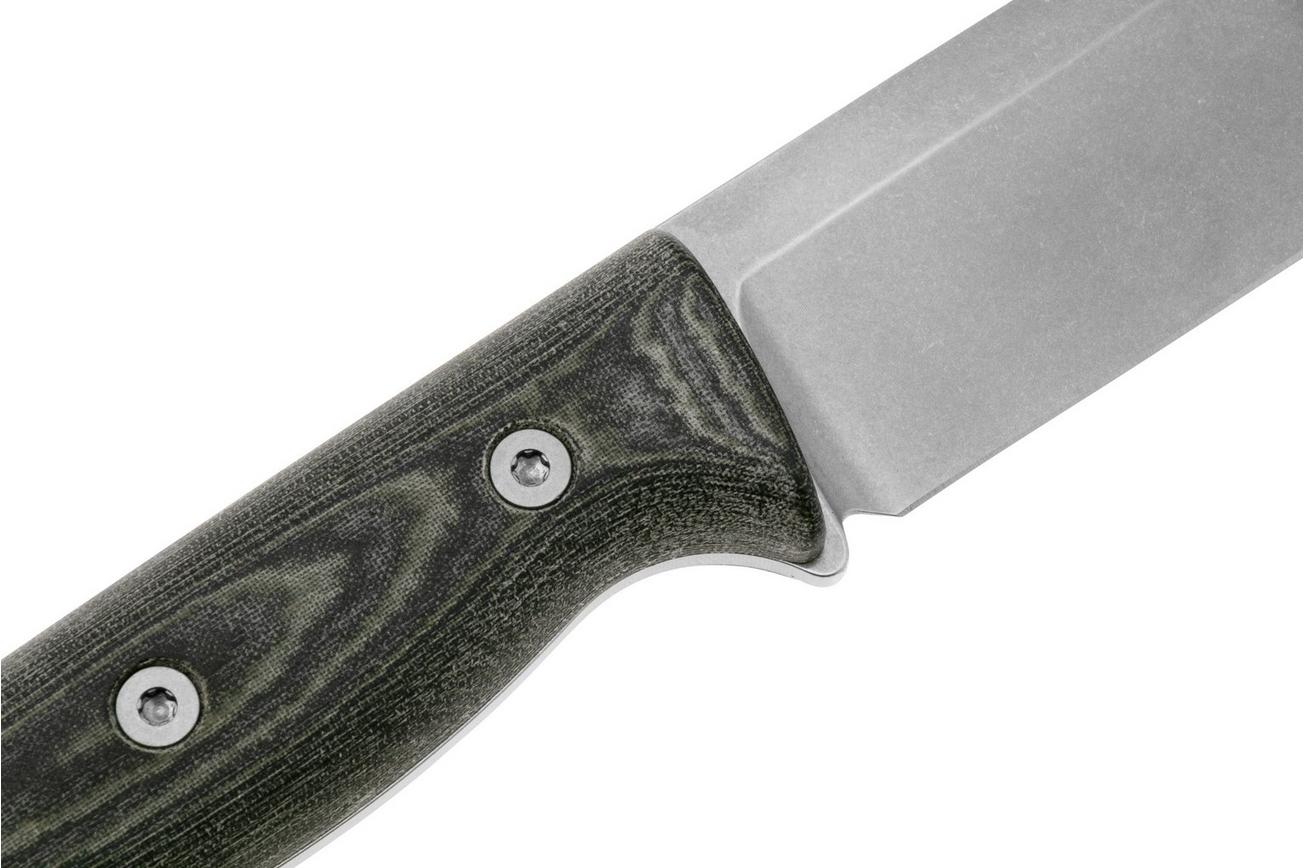 White River Knives Ursus 45 MagnaCut Black & OD Green Linen Micarta bushcraftmes