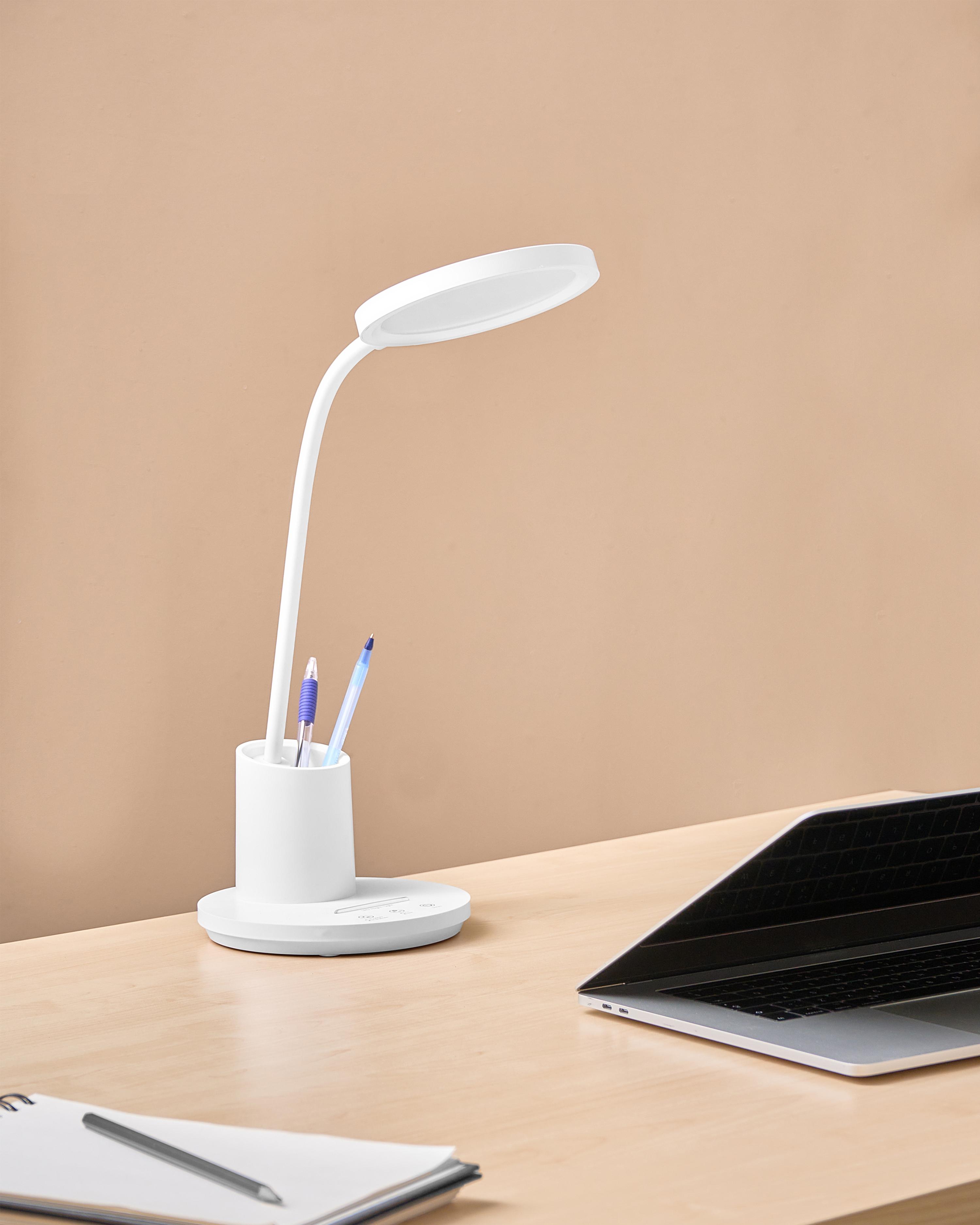 LED bureaulamp VELA met dimmer Wit