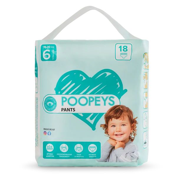 Poopeys Pants - 6 XL | 16 - 30 KG
