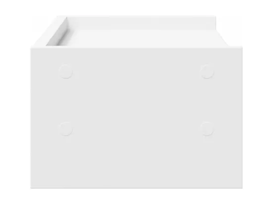 Support de moniteur blanc 42x24x16 cm bois d'ingénierie