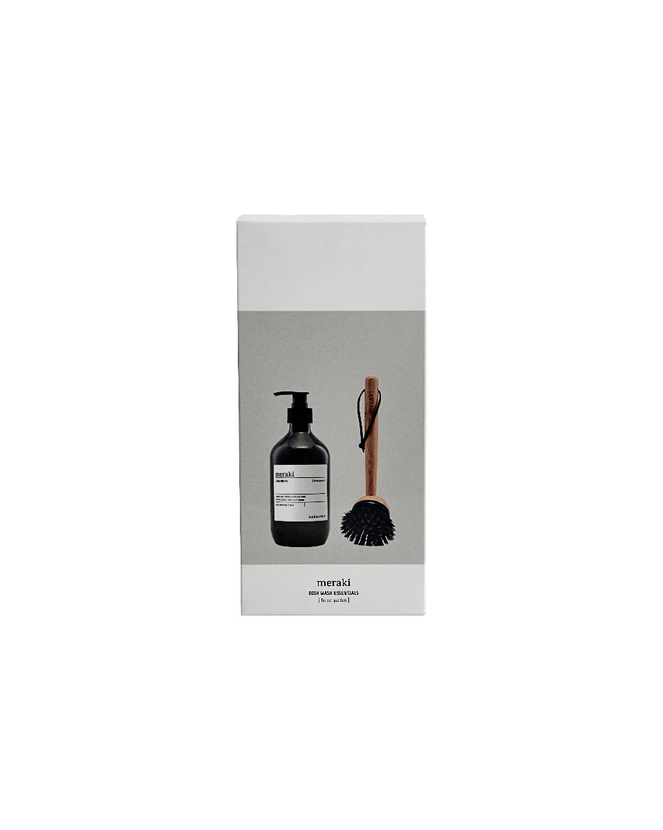 Meraki  Opvaskemiddel + børste, gaveæske - Forest Garden