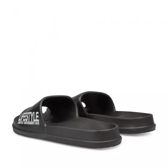 Claquettes NOIR DENIM SIDE