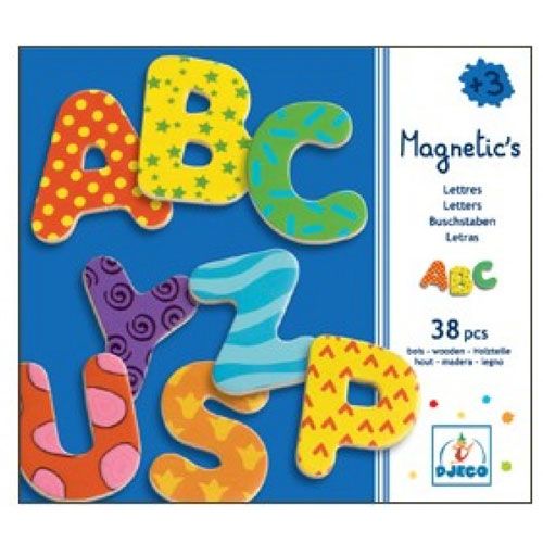Djeco magneten versierde letters - 38st