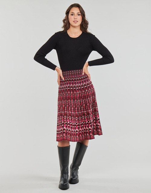 Derhy - GILLIAN ROBE - Noir / Rouge