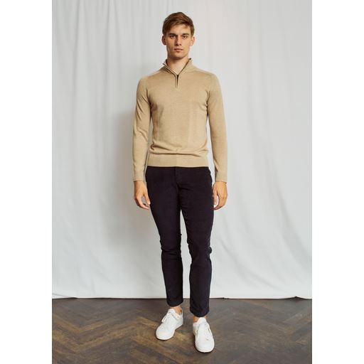 Bruun & Stengade Pelle Striktrøje, Sand, XL