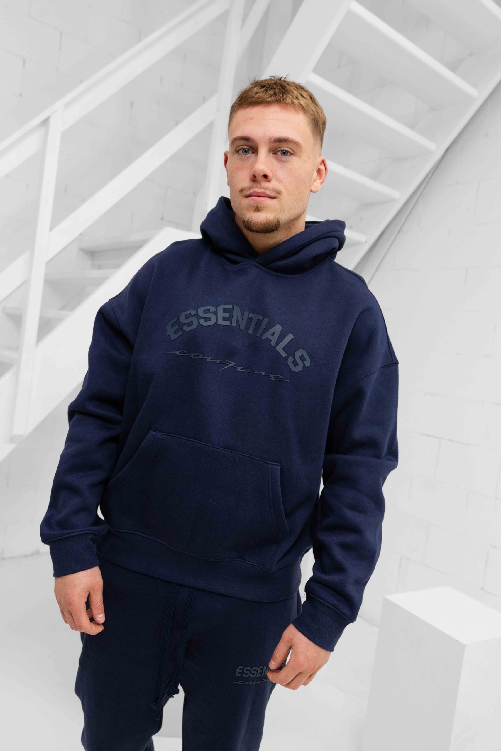 Cou7ure Essentials Basic Curve Trainingspak Heren Donkerblauw