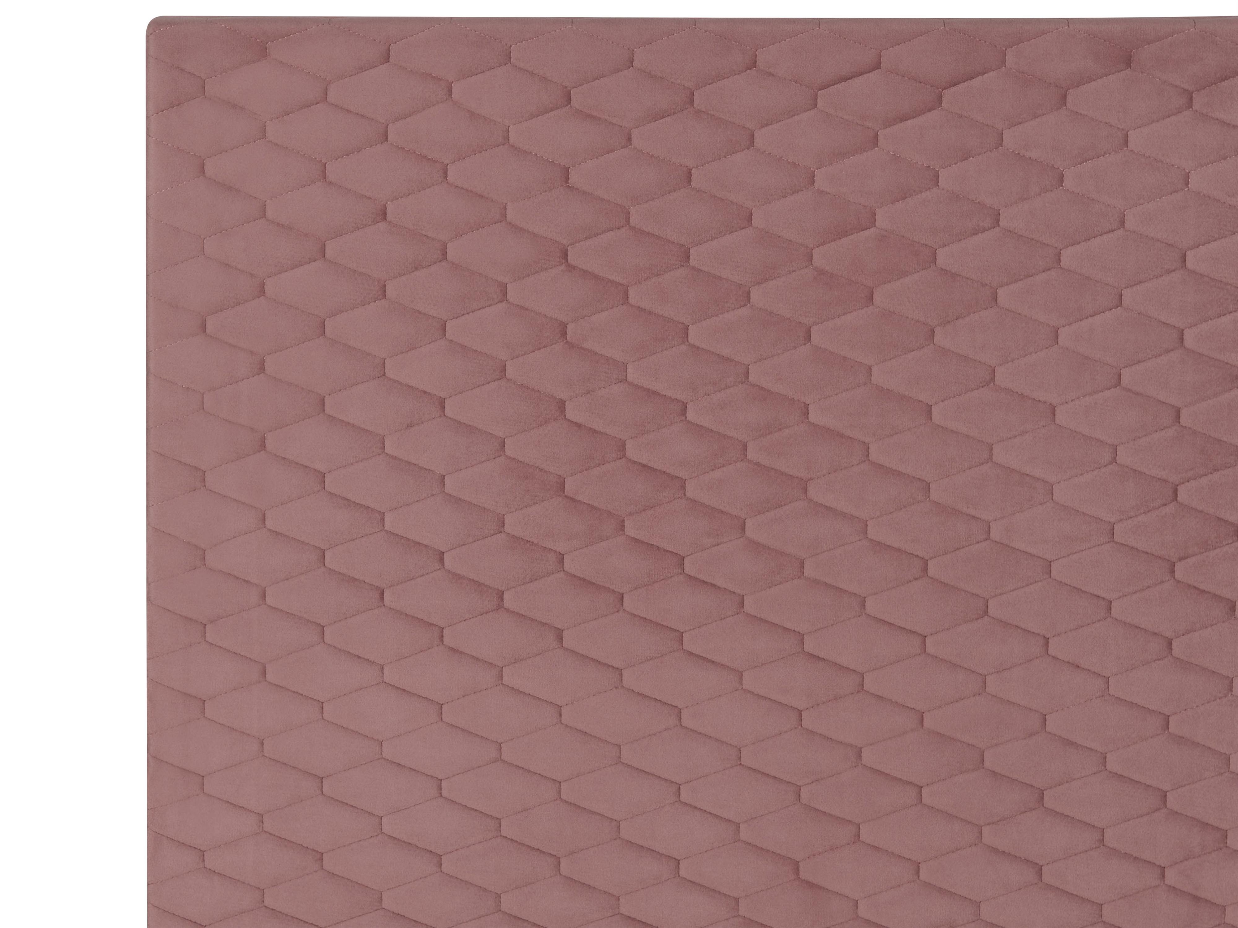 Bed Fluweel BAYONNE 90 x 200 cm Roze