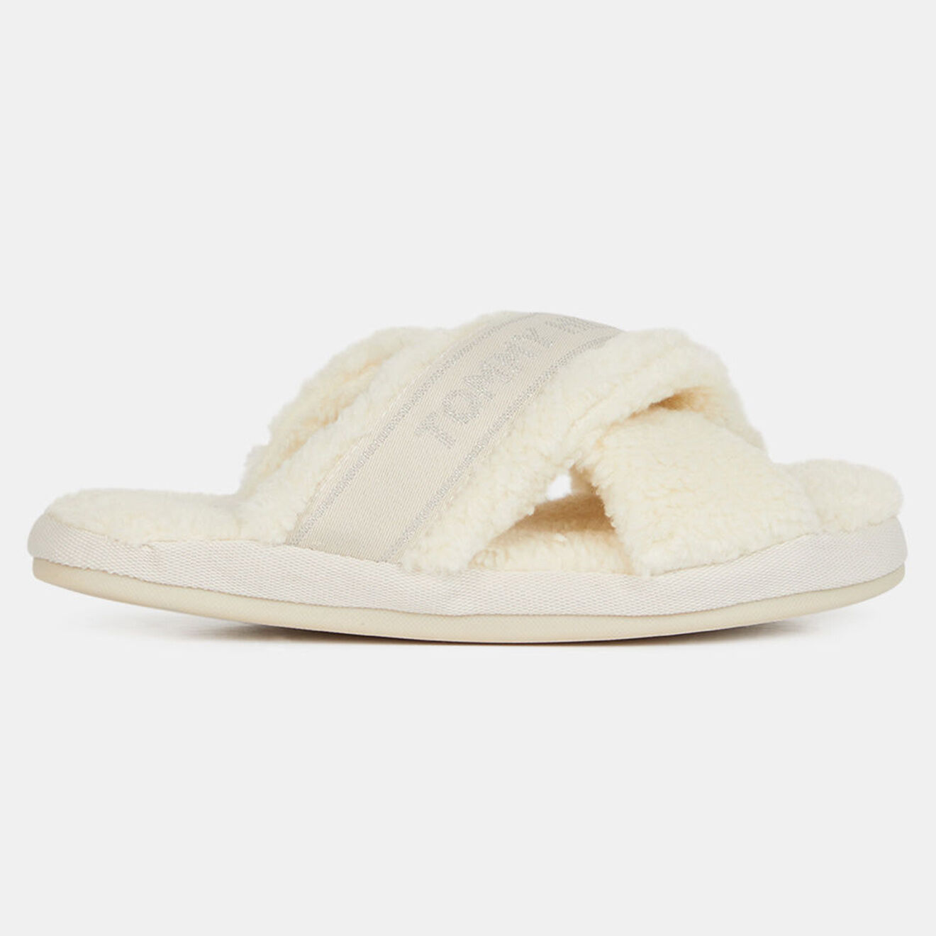 Tommy Hilfiger Chaussons en fausse fourrure Furry beiges