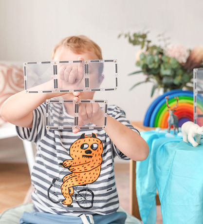 Connetix Magnets?t - 12 Dele - Clear Rectangle Pack