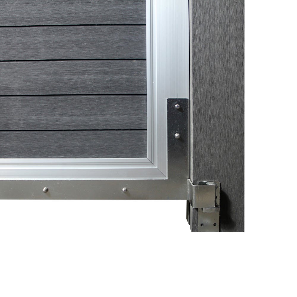 Home Deluxe - WPC Tuinpoort - CALLATOR - B x H: 90 x 180 cm, incl. accessoires | Tuinpoort Privacy Scherm Privacy Hek