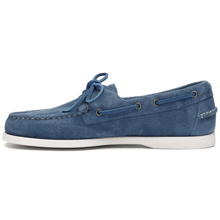 DOCKSIDES PORTLAND FLESH OUT Indigo-Chaussures bateau pour homme en suede Portland