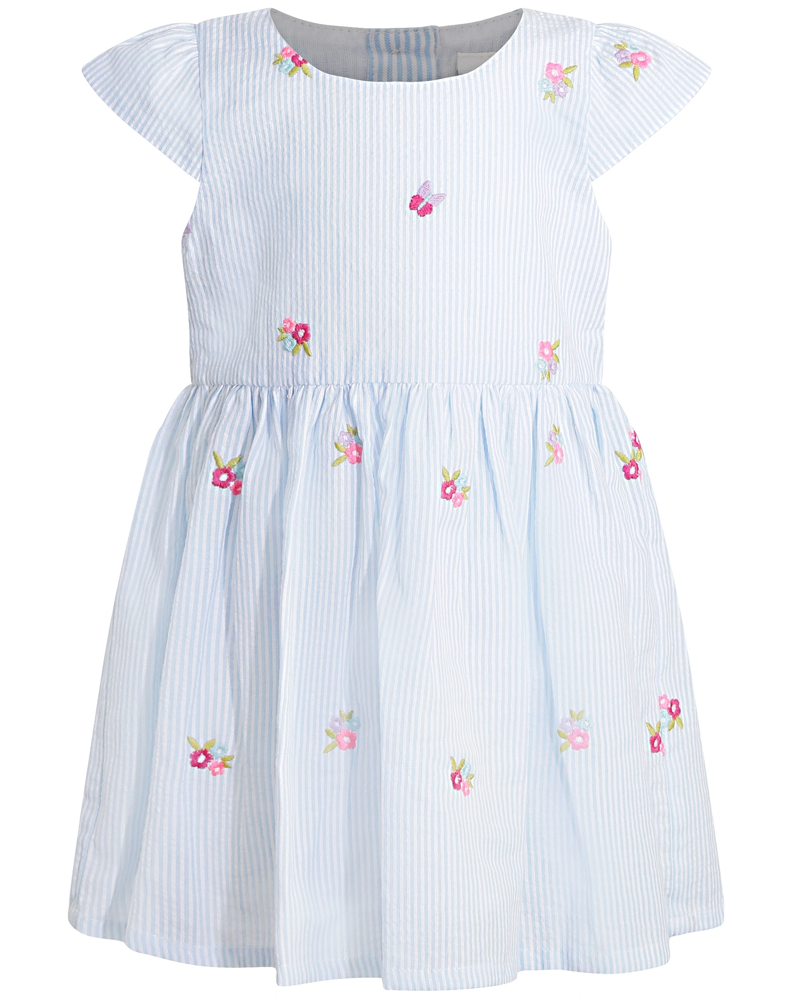 Kurzarmkleid FRÜHLING in light blue