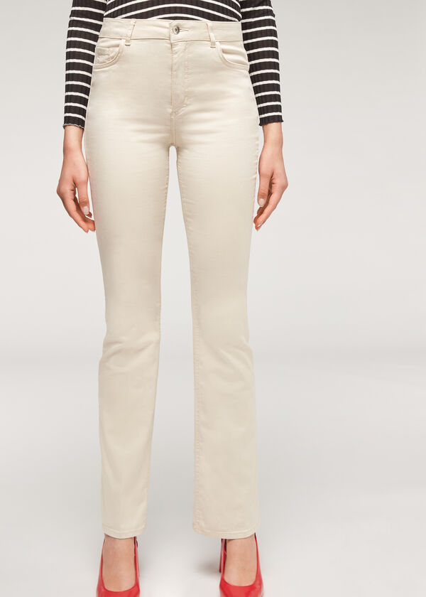 Calça jeans flare Eco Light Denim