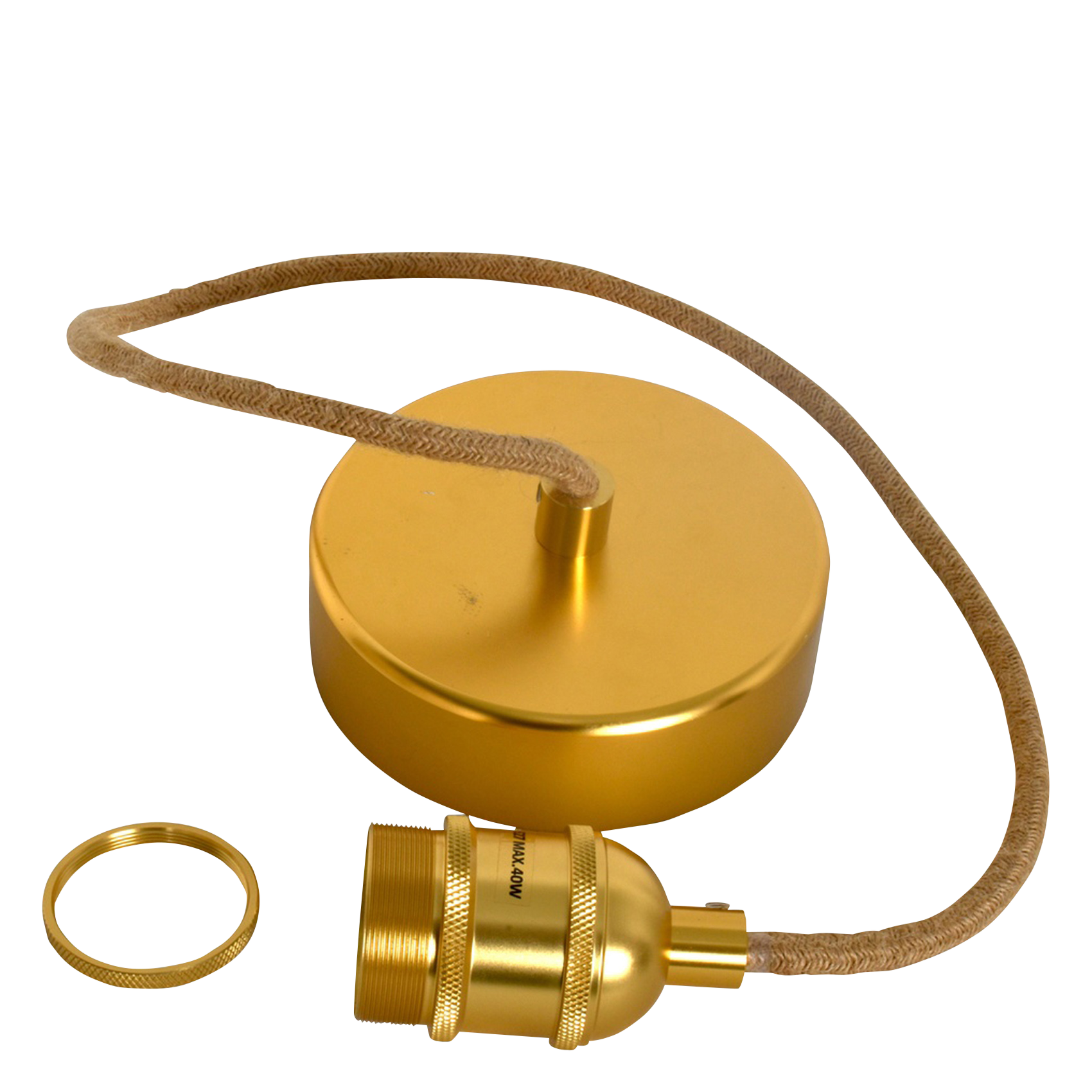 Suspension douille| Doré