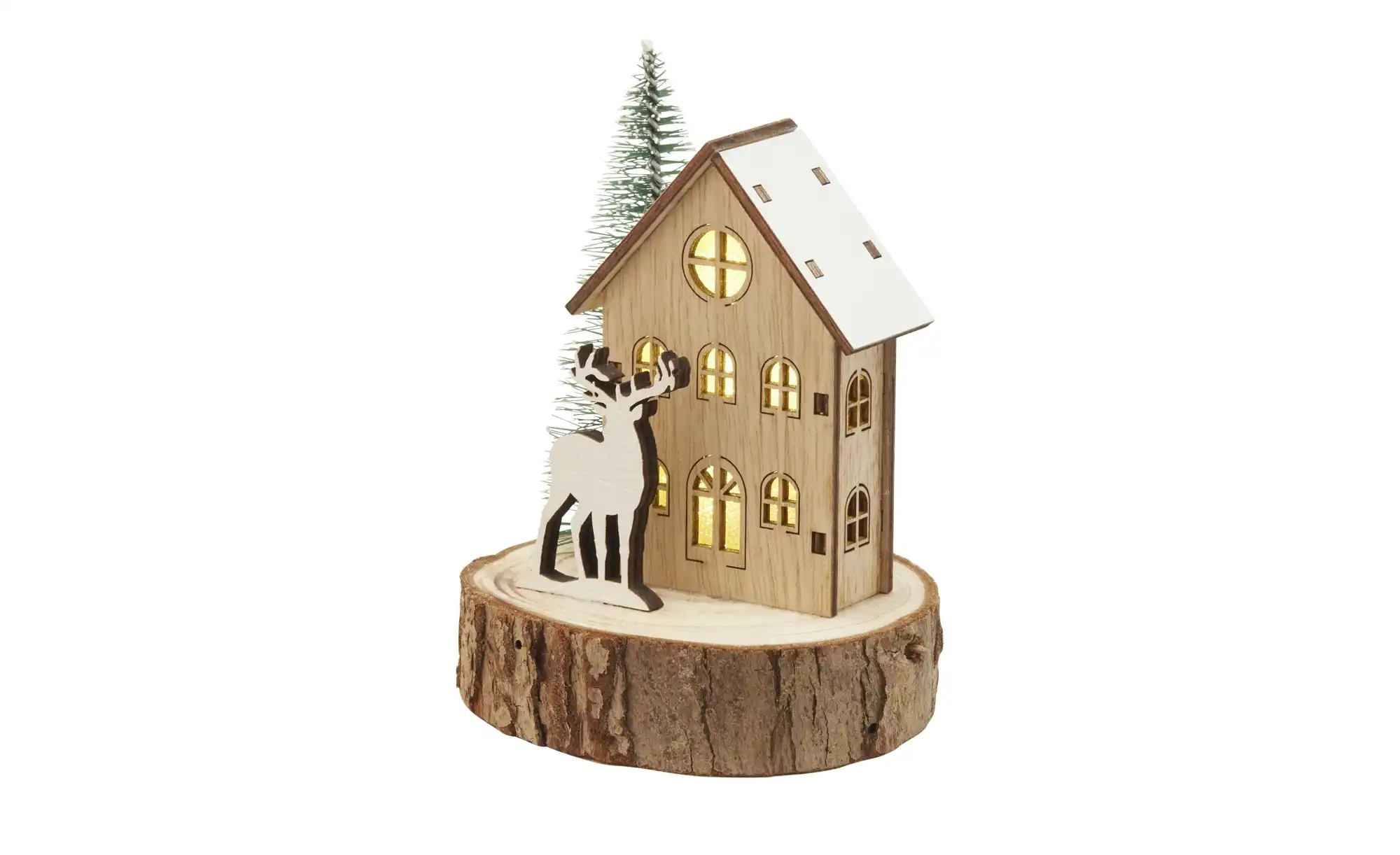 HOME STORY LED Holz Dekoration