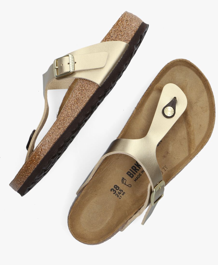 BIRKENSTOCK gouden birkenstock teenslippers gizeh dames