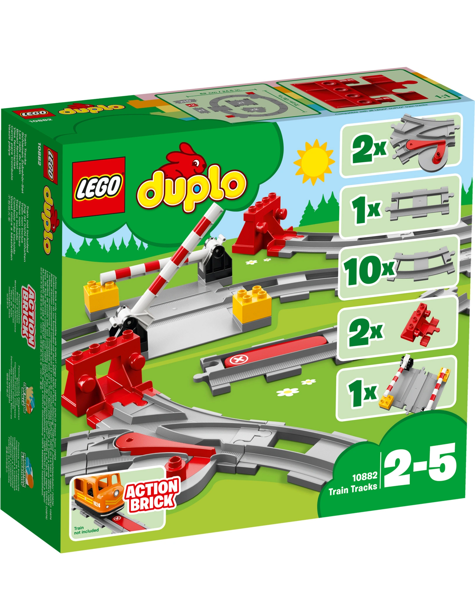 LEGO® 10882 DUPLO® Eisenbahn-Schienen