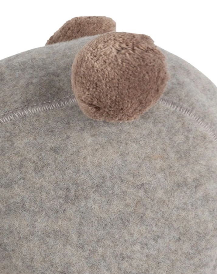 Wollfleece-Schlupfmütze 2 BOMMEL in moonrock