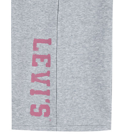 Levis Jogginghosen - Weites Bein - Grau Meliert m. Rot