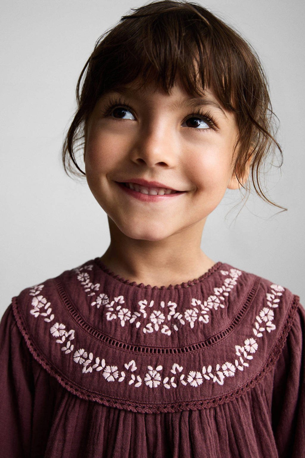 Mango Kids A-lijn jurk donkerrood