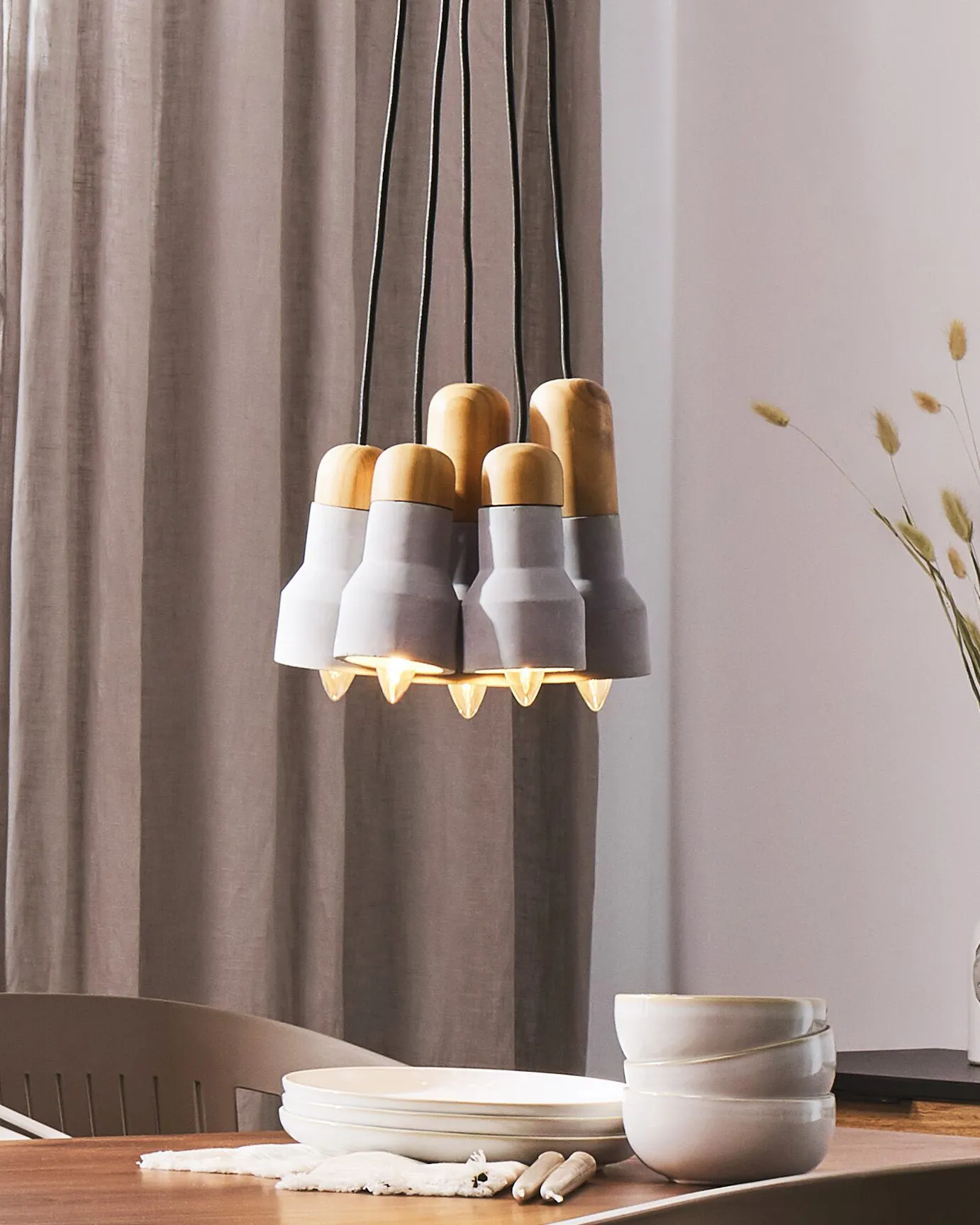 Hanglamp APURE Beton Grijs