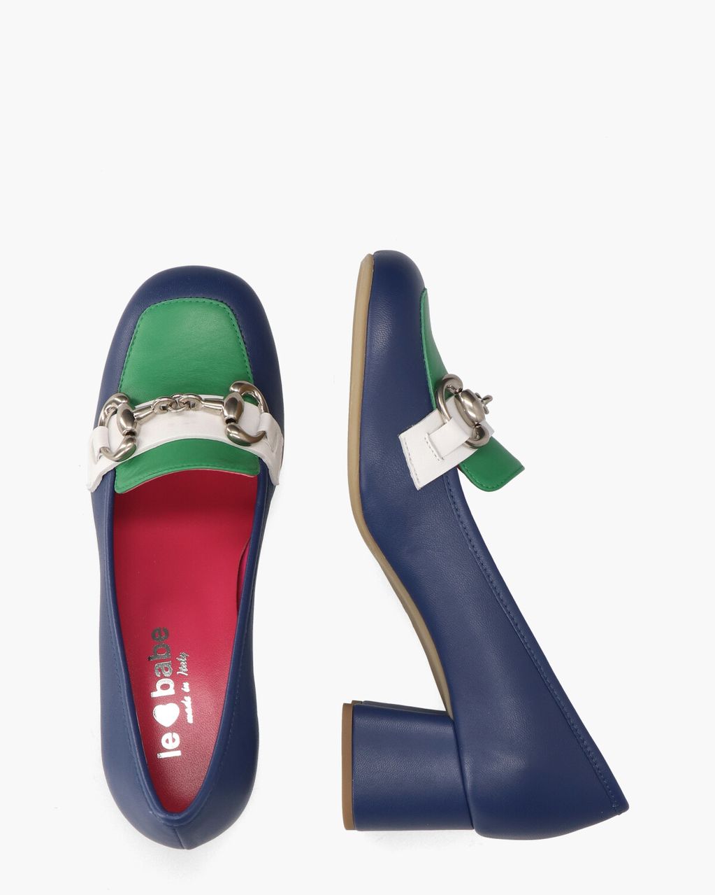 Le Babe 1504 Blauw/Multicolor Damesloafers