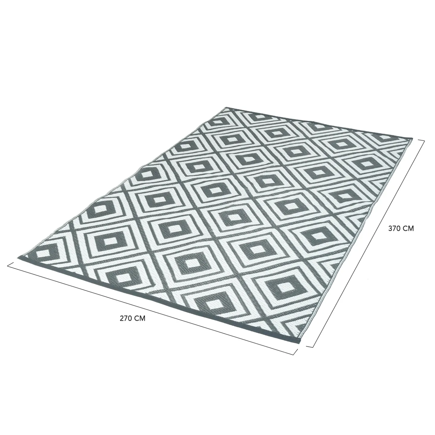 Tapis extérieur ELMA gris 270 x 370 CM