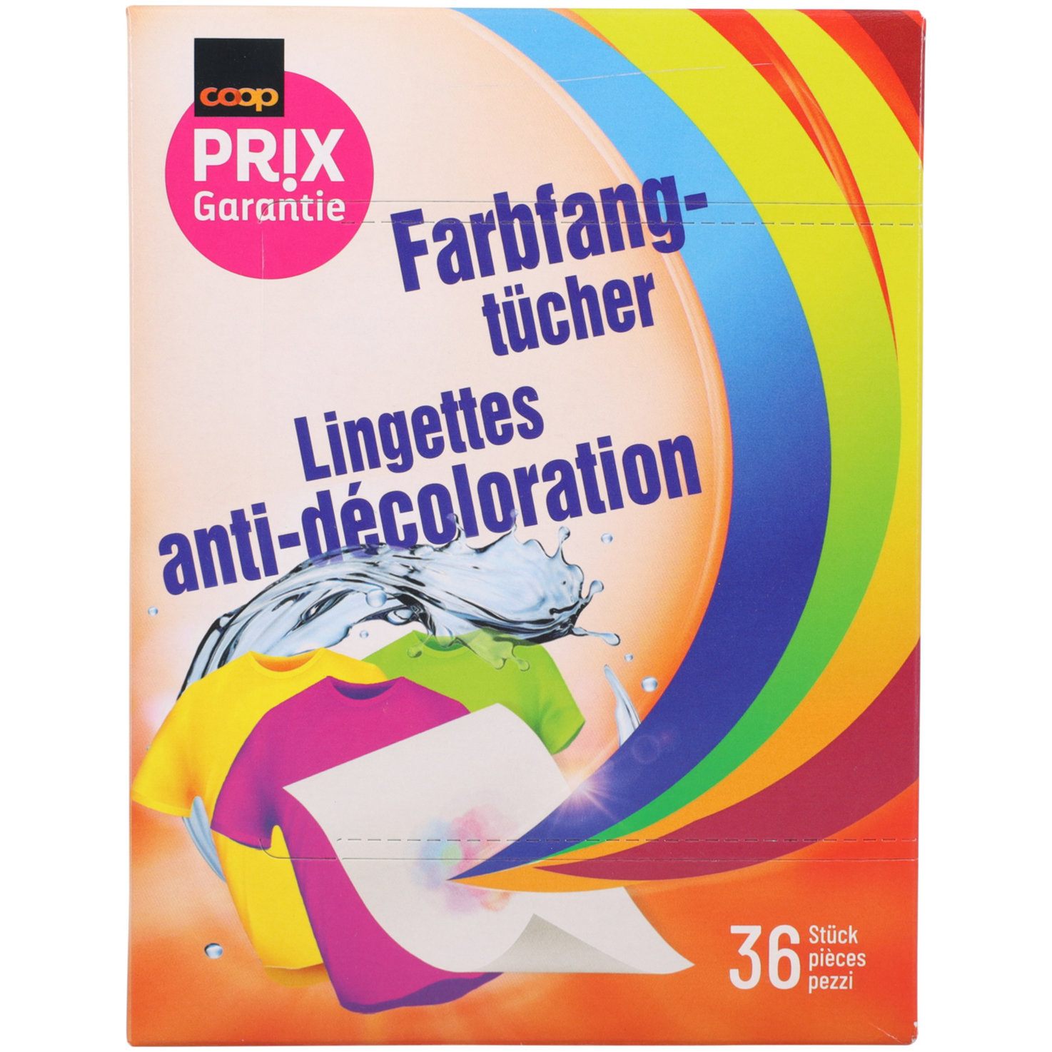 Prix Garantie Farbfangtücher 36 Stück