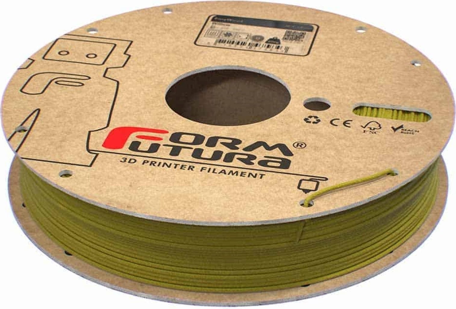 FormFutura  EasyWood™ Willow, 1,75 mm / 500 g    Weidenholz als Filament für den 3D Drucker