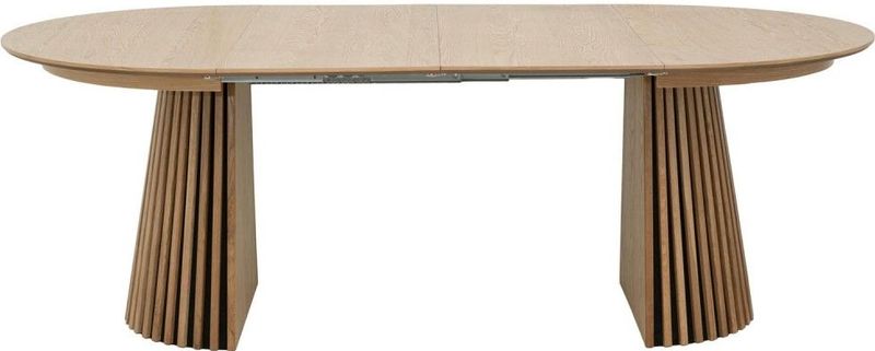 Giga Meubel - Eettafel Svendborg - Uitschuifbaar - Naturel - Ø120-220cm