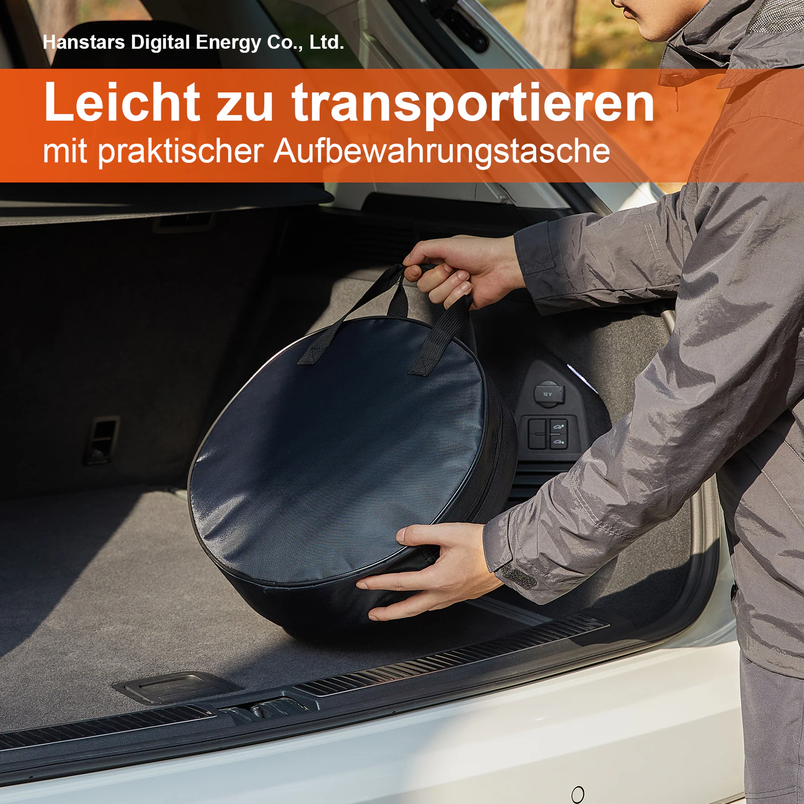 HANSTARS EV-Ladekabel, Typ 2 auf Typ 2, 3-Phasig 32A 5 Meter 22 kW mit Tasche