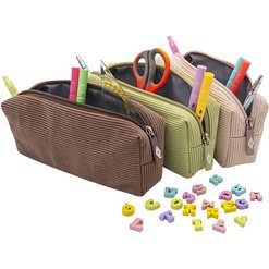 Trousse en velours côtelé
