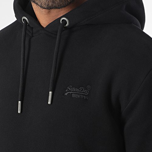Sweat Capuche Essential Logo Noir