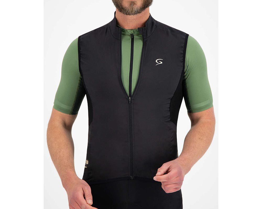 FUTURUM Superlight Merino Black Windvest