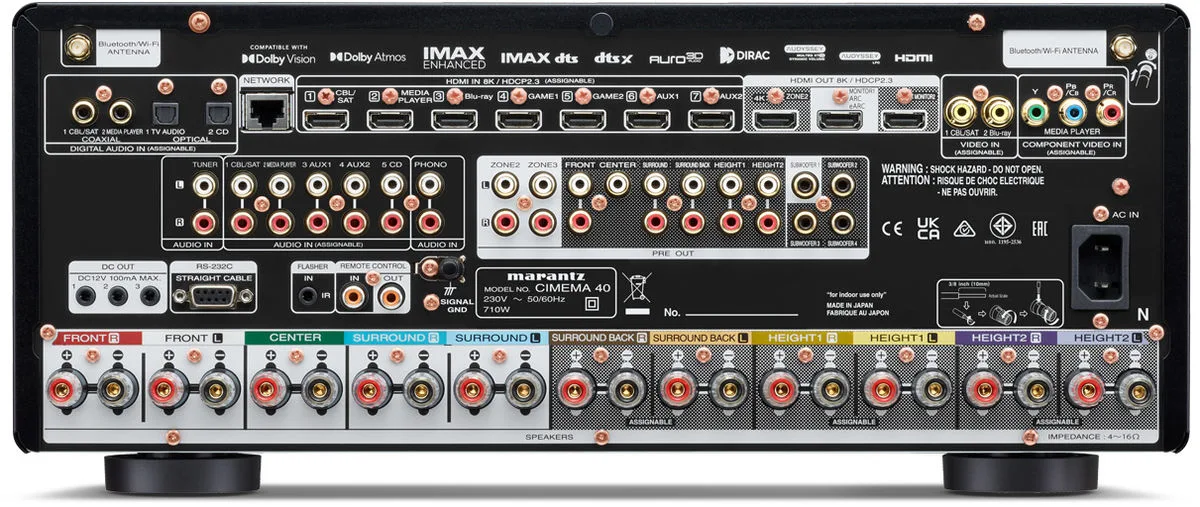 Marantz Cinema 40 Silver Gold Amplis home-cinéma
