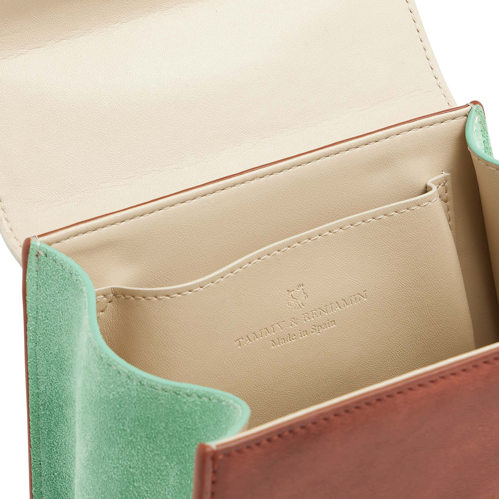 ALEXIA NANO - Sac trapèze à bandoulière en cuir de vachette| Multicolore
