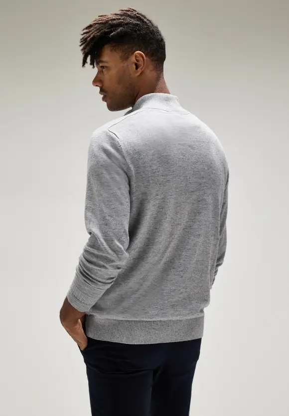 Troyer Strickpullover - stone grey melange