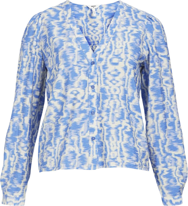 Object OBJNEBI L/S TOP 131 Palace blue/sandshell