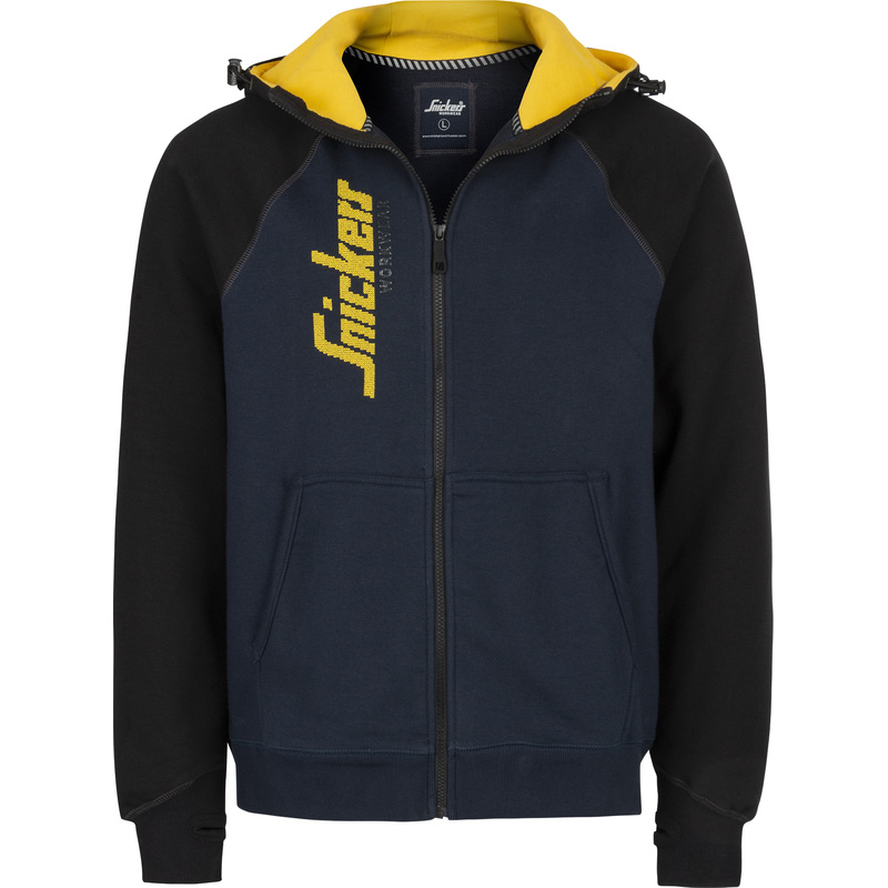 Snickers hoodie met rits 2888 S donker blauw