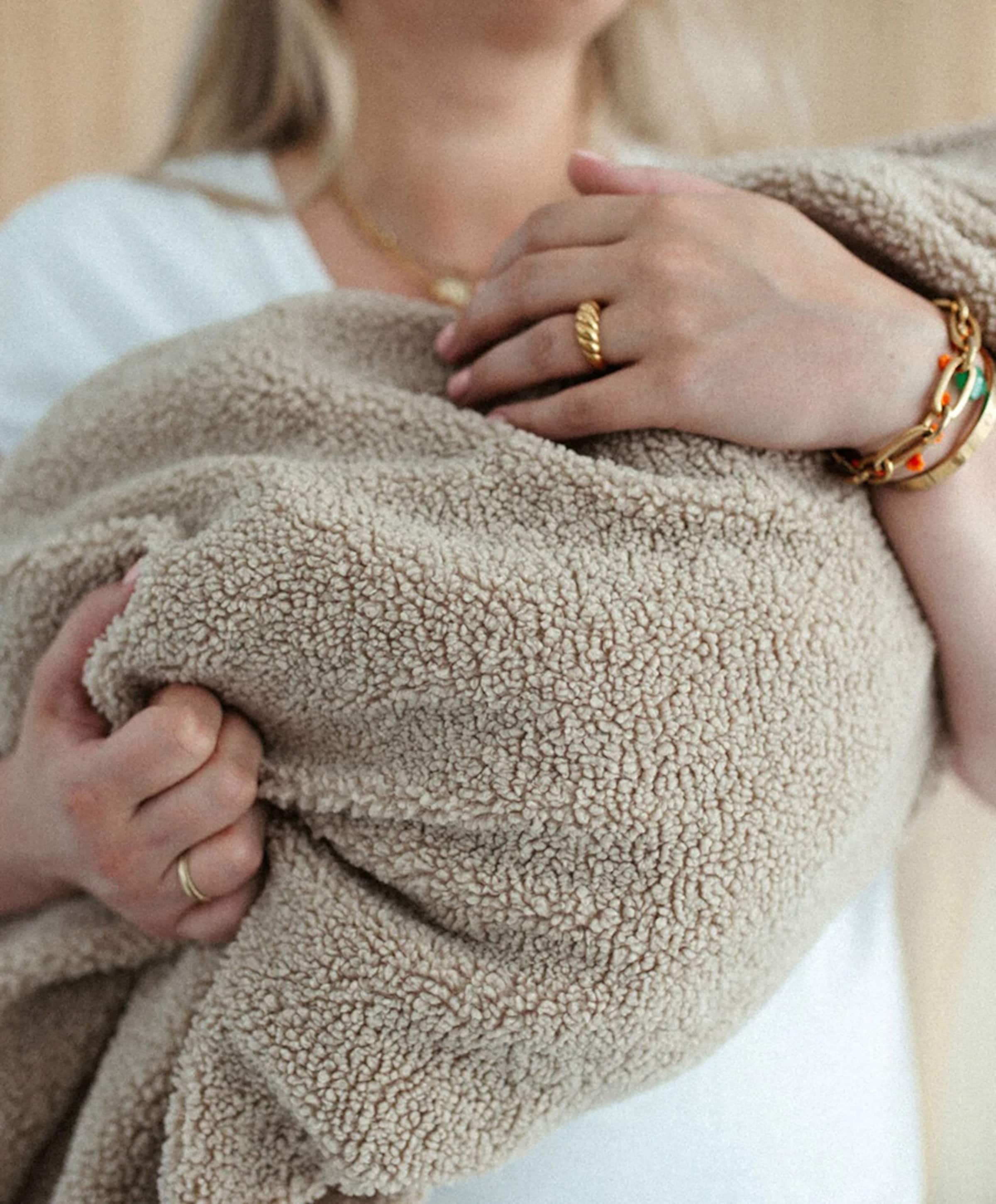 Atelier Pomme Wikkeldeken  beige