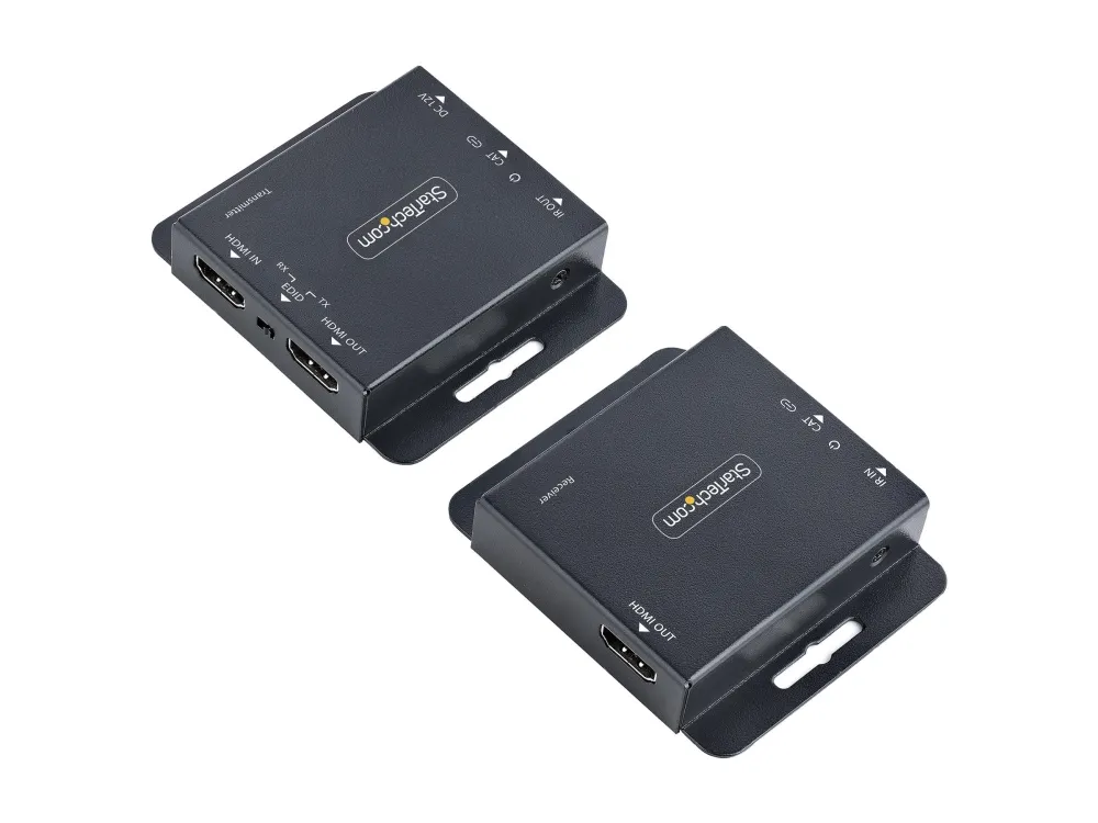 StarTech.com HDMI Extender over CAT6/CAT5, 4K 30Hz/130ft (40m) or 1080p 60Hz/230ft (70m) Video Extender, 4K HDMI over Ethernet Extender, PoC HDMI Transmitter and Receiver Kit, IR Extension - Local Video Output - Video/audio ekspander - HDMI - over CA