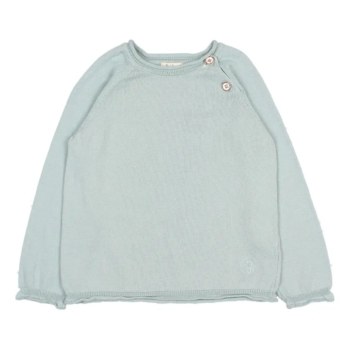 Búho Pull Coton Bio | Bleu Clair