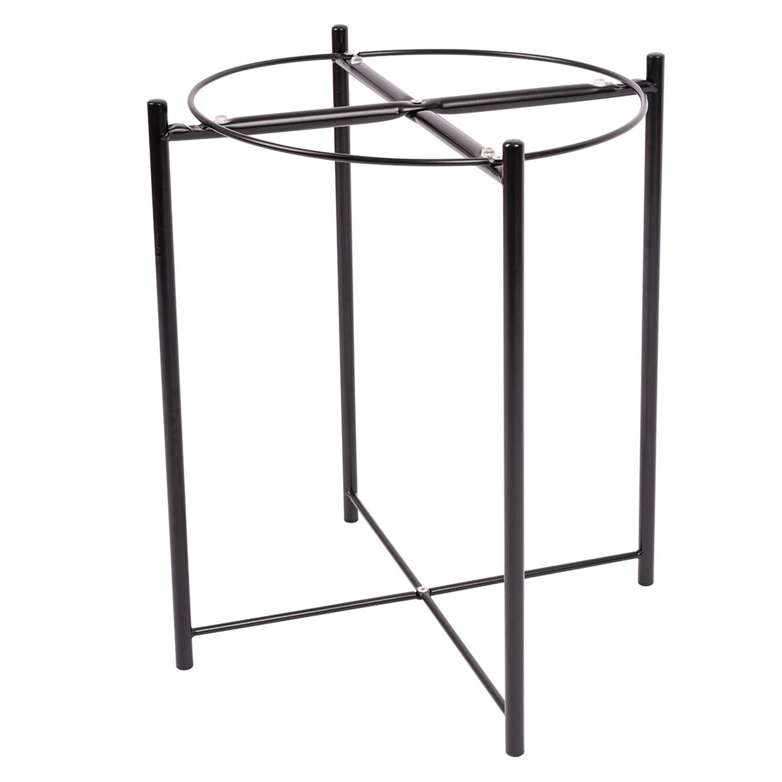 Beistelltisch - schwarz - Metall - Ø 42 cm