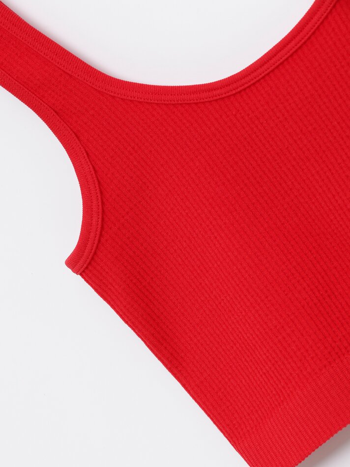Top sem costura - Vermelho