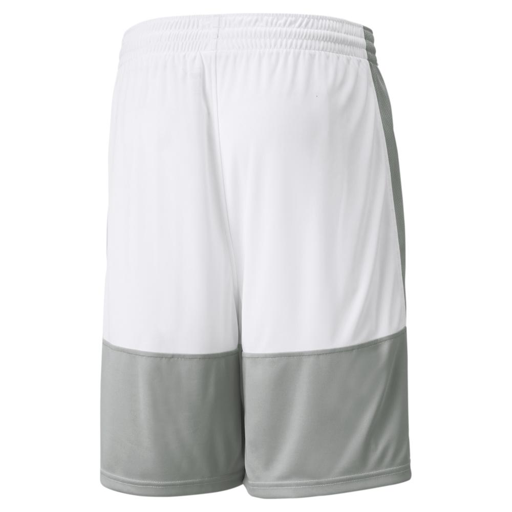 Puma Short basketball Blanc/Gris Homme Puma Game
