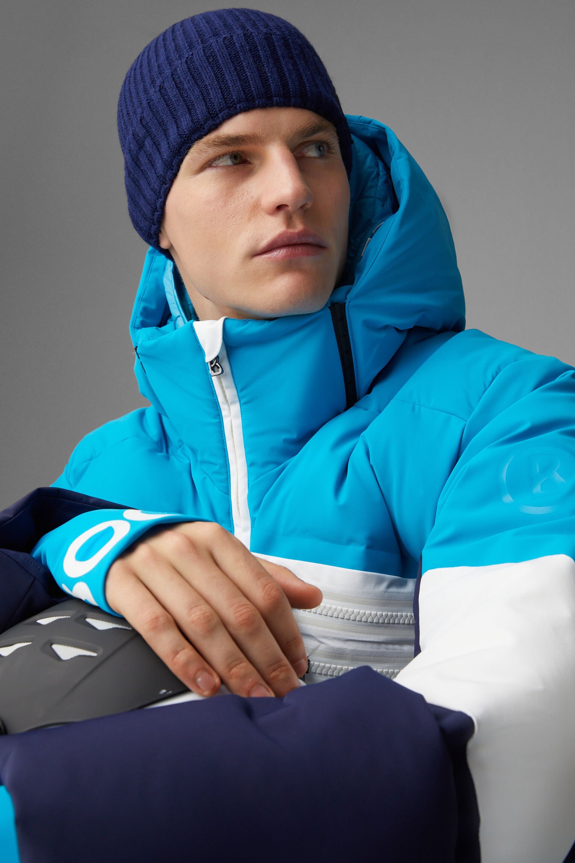 Amon Ski Jacket Herre 456/Blue/White