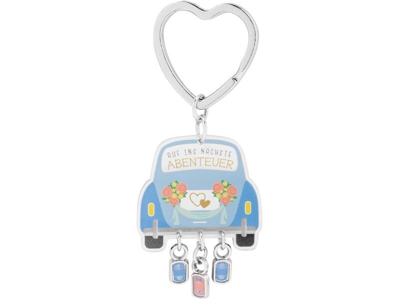 Sheepworld Schlüsselanhänger Abenteuer Orange/Blau, 2 Stück Anhänger für Schlüssel